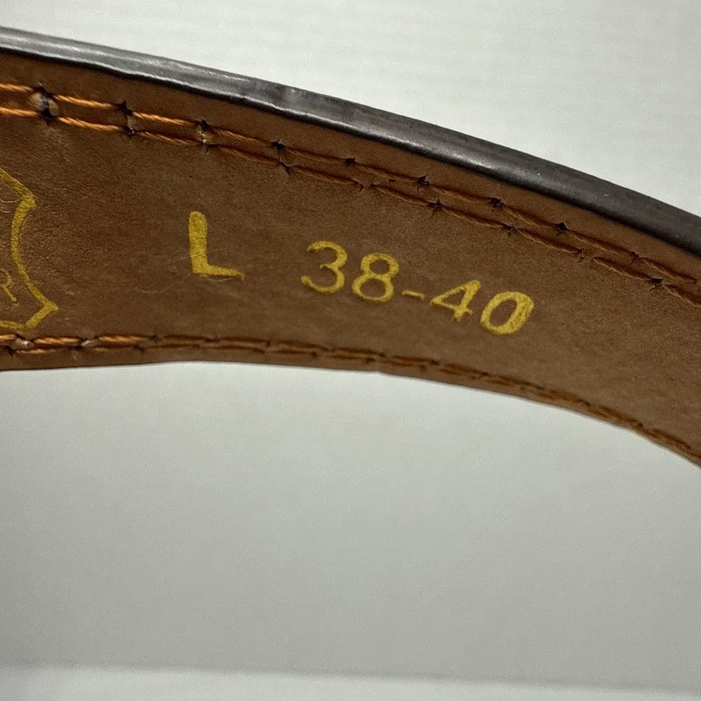 Barbados Genuine leather Men's brown 1 1/4
